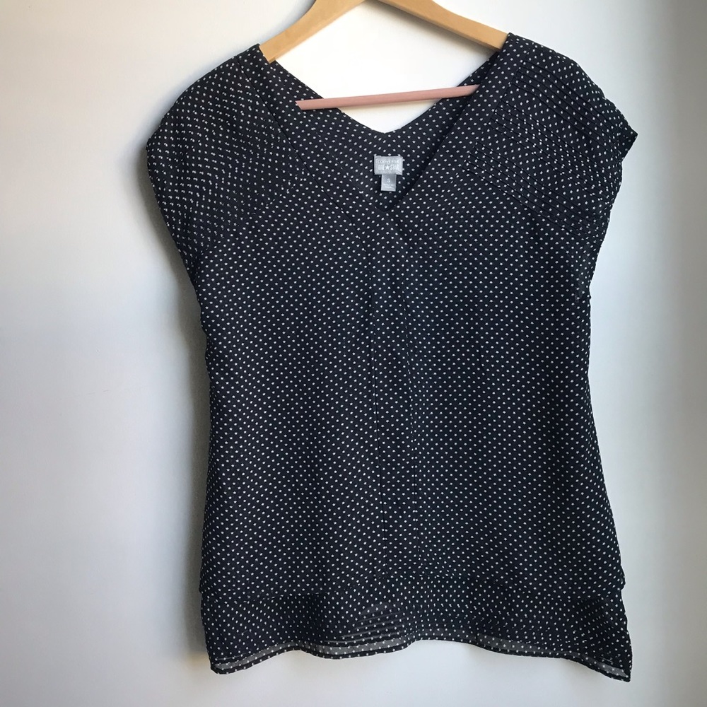Converse layered-look blouse S